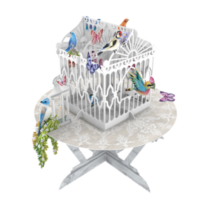 3D-Pop-Up-Karte "Birds & Butterflies" - Vögel und Schmetterlinge