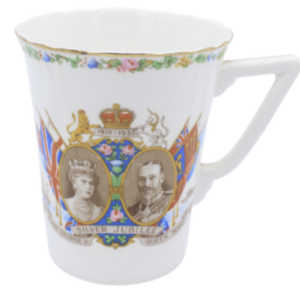 Tasse antik - Silver Jubilee King George V Queen Mary 1910 - 1935