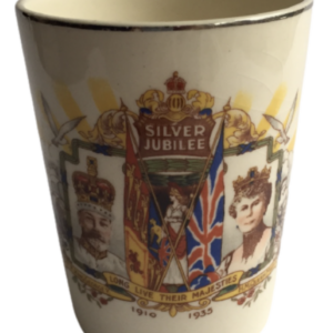 Becher antik - Silver Jubilee King George V Queen Mary 1910 - 1935