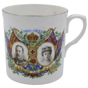 Tasse antik - Silver Jubilee King George V Queen Mary 1910
