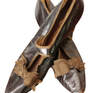 Original Zwanziger Jahre Schuhe/Pumps in schwarz mit Schleife