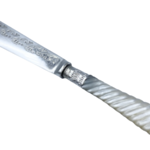 Buttermesser mit Perlmuttgriff versilbert England um 1910