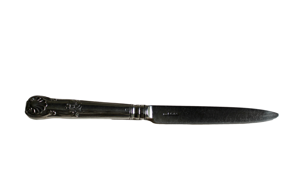 Messer King's Pattern 925 Silber England 1865