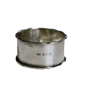 Art Deco Serviettenring 1940 Sterling Silber England