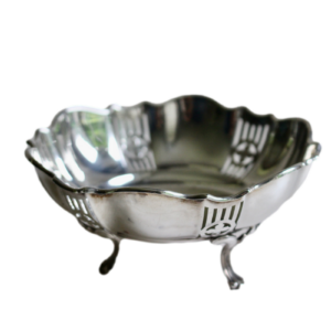 Schälchen auf 3 Füßen 925 Sterling Silber England 1902