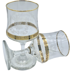 Gläserset Hochzeit Charles und Diana 1981
