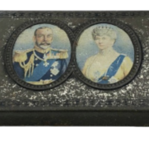 Blechdose Keksdose King George V Königspaar Silver Jubilee Souvenir 1935 rar