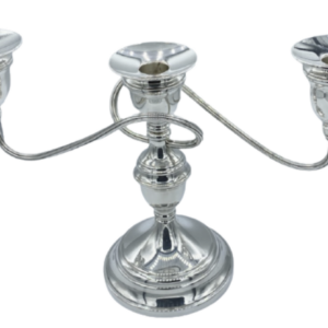 Eleganter Kerzenleuchter versilbert England um 1950 33,5 cm