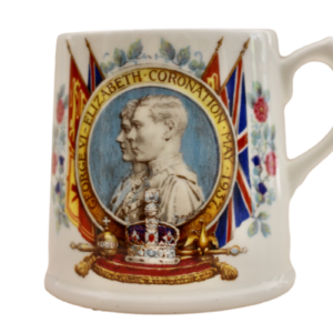 Tasse antik Krönung 1937 King George VI Royal Doulton