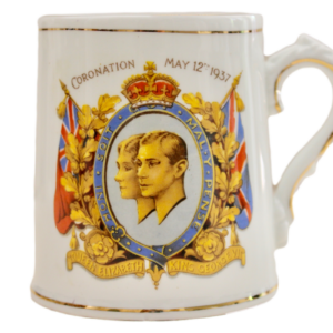 Tasse antik Krönung 1937 King George VI Stanley