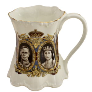 Tasse antik Krönung 1937 King George VI Krone