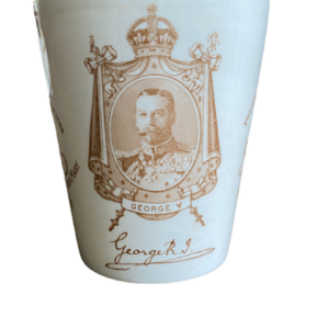 Becher Krönung King George V Queen Mary antik 1911 Royal Doulton selten