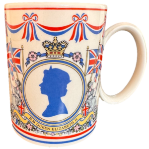 Tasse Queen Elizabeth II Silver Jubilee 1977 von Wedgwood