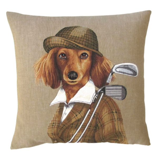 Kissen Hund COCKER SPANIEL GOLF LADY