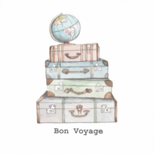 Karte BON VOYAGE Gute Reise von Crumble & Core