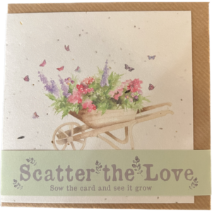 Blumensamenkarte SCHUBKARRE von Crumble & Core