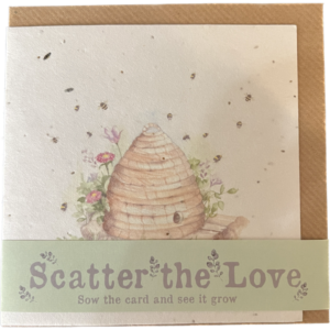 Blumensamenkarte BIENENKORB von Crumble & Core