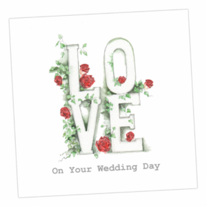 Karte LOVE HOCHZEIT von Crumble & Core