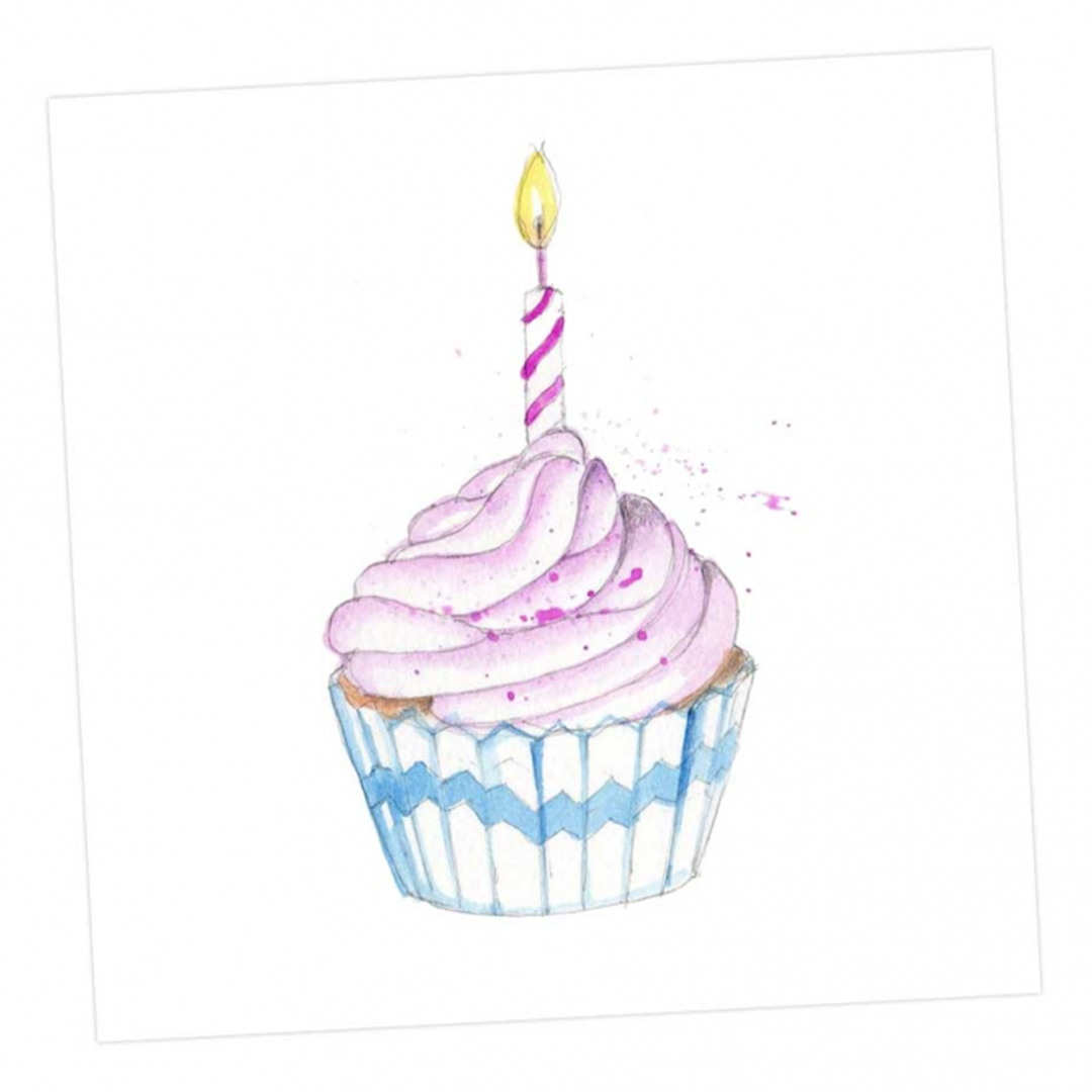 Karte CUPCAKE GEBURTSTAG von Crumble & Core