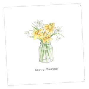 Karte OSTERN VASE OSTERGLOCKEN von Crumble & Core