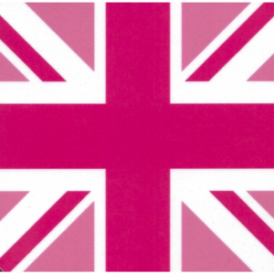 Untersetzer Union Jack pink