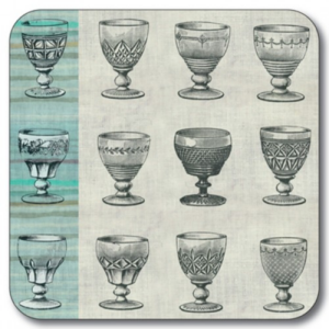 Untersetzer Antique Glasses Antike Gläser