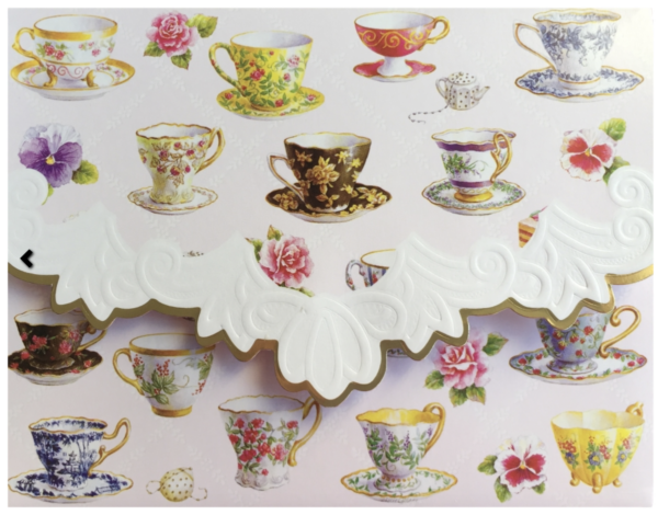Carol Wilson Karten: Tea Cups (Teetassen)