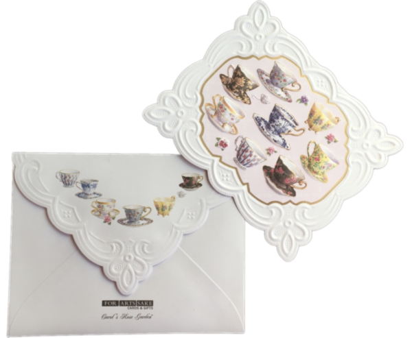 Carol Wilson Karten: Tea Cups (Teetassen)