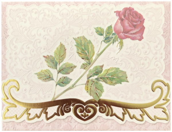 Carol Wilson Karten: Rose (rote Rose)