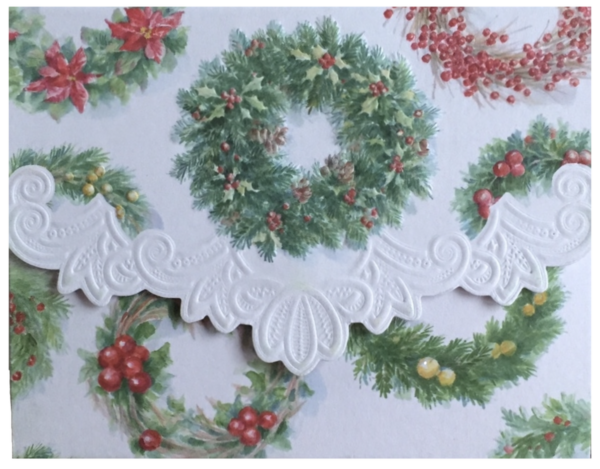 Weihnachtskartenset von Carol Wilson - "Christmas Wreath" - Adventskranz