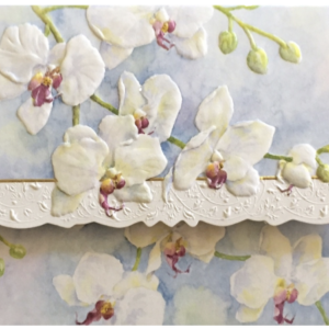 Carol Wilson Karten: White Orchids (Weiße Orchideen)