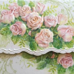 Carol Wilson Karten: Pink Roses (rosa Rosen)