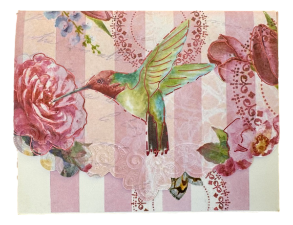 Briefkartenset von Carol Wilson - "Hummingbird Pink" - Rosa Kolibri