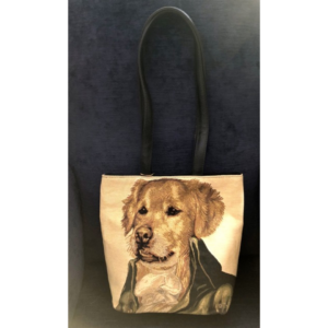 Handtasche Bellymoden beige mit Labrador REDUZIERT