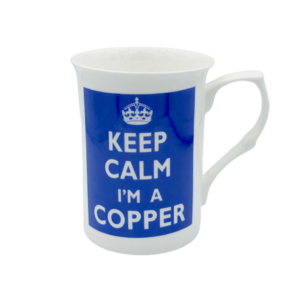 Tasse Keep calm I'm a copper blau REDUZIERT