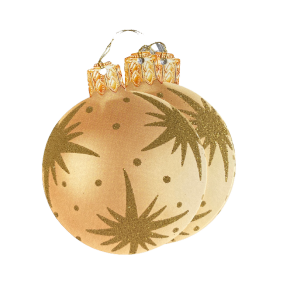 Anhänger Christmas WEIHNACHTSKUGEL gold von Courtier aus England