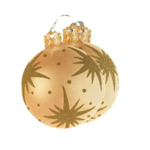 Anhänger Christmas WEIHNACHTSKUGEL gold von Courtier aus England