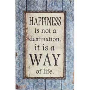 Bild Happiness ... is a way of life Shabby Chic REDUZIERT