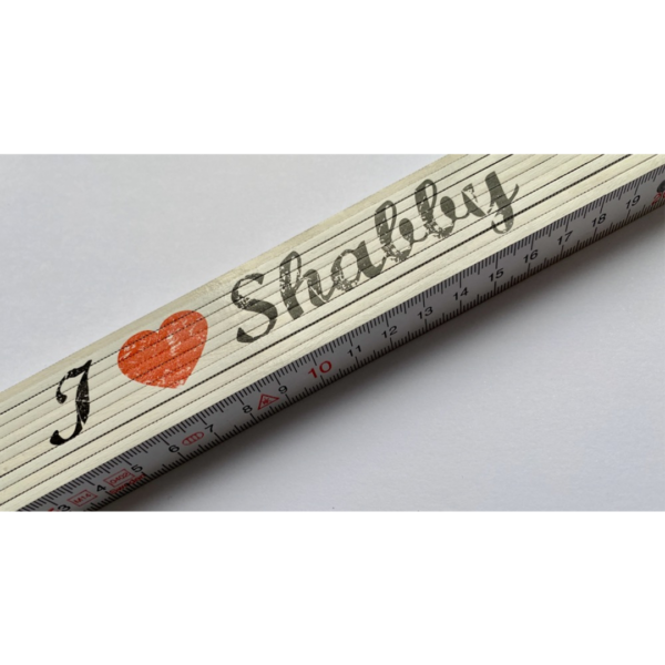Zollstock I love Shabby REDUZIERT