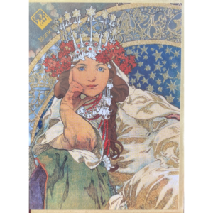 Karte Jugendstil MUCHA Princess Hyacinth