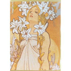 Karte Jugendstil MUCHA The Flowers: Lily