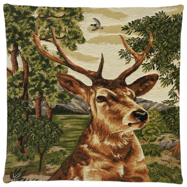 Kissen Jagd Hirsch im Wald I