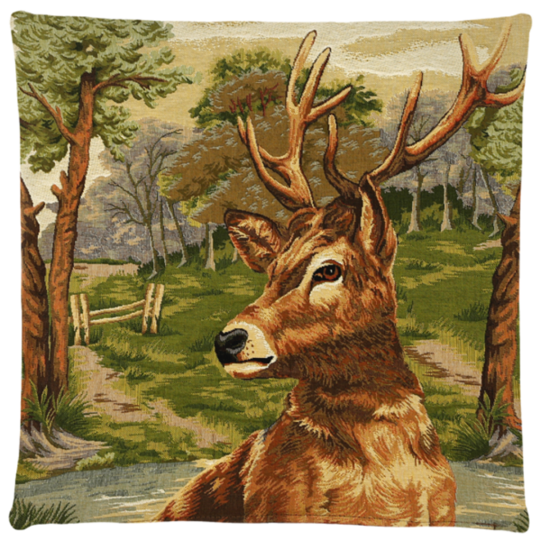 Kissen Jagd Hirsch im Wald 2