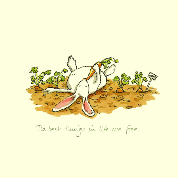 Karte HASE Best things in life Anita Jeram von Two Bad Mice