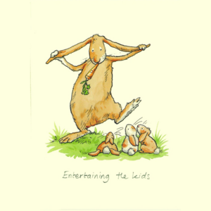 Karte HASE Entertaining the kids Anita Jeram von Two Bad Mice