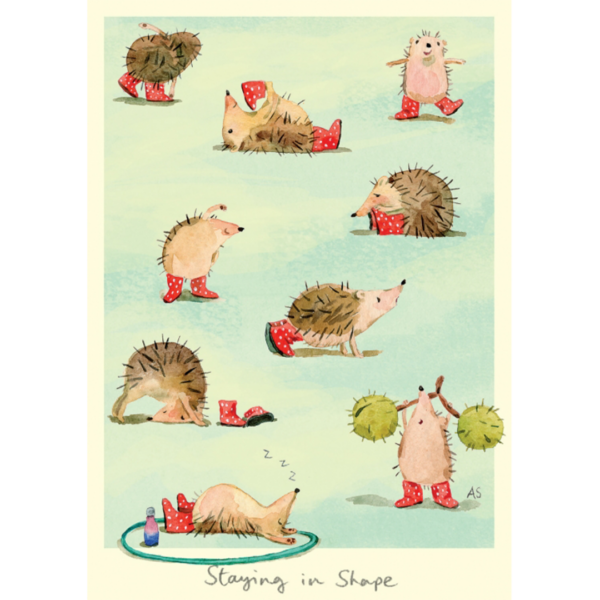 Karte IGEL Staying in shape Anita Jeram von Two Bad Mice