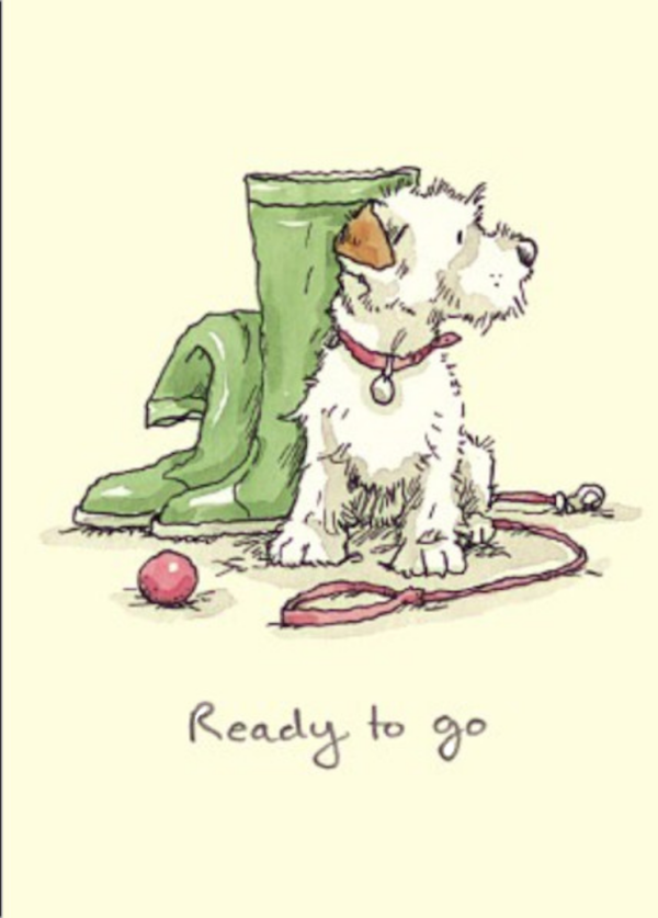 Karte HUND - Ready to go Anita Jeram von Two Bad Mice