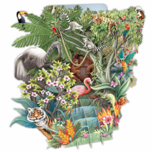3 D Karte THE JUNGLE - Der Urwald