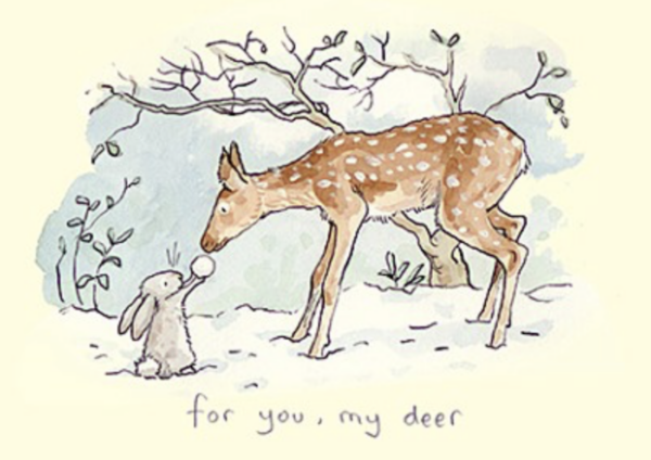 Karte HASE & REH For you my deer von Two Bad Mice