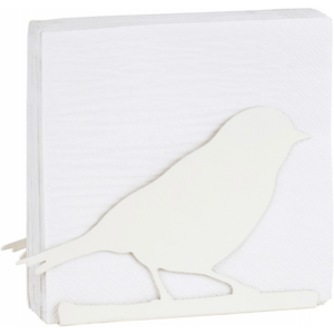 Serviettenspender von IHR - BIRD SILHOUETTE weiß